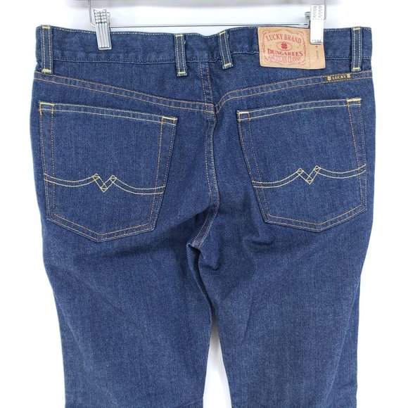 Lucky Brand Dungarees Denim Size 12/31 Mid Rise - Picture 4 of 7